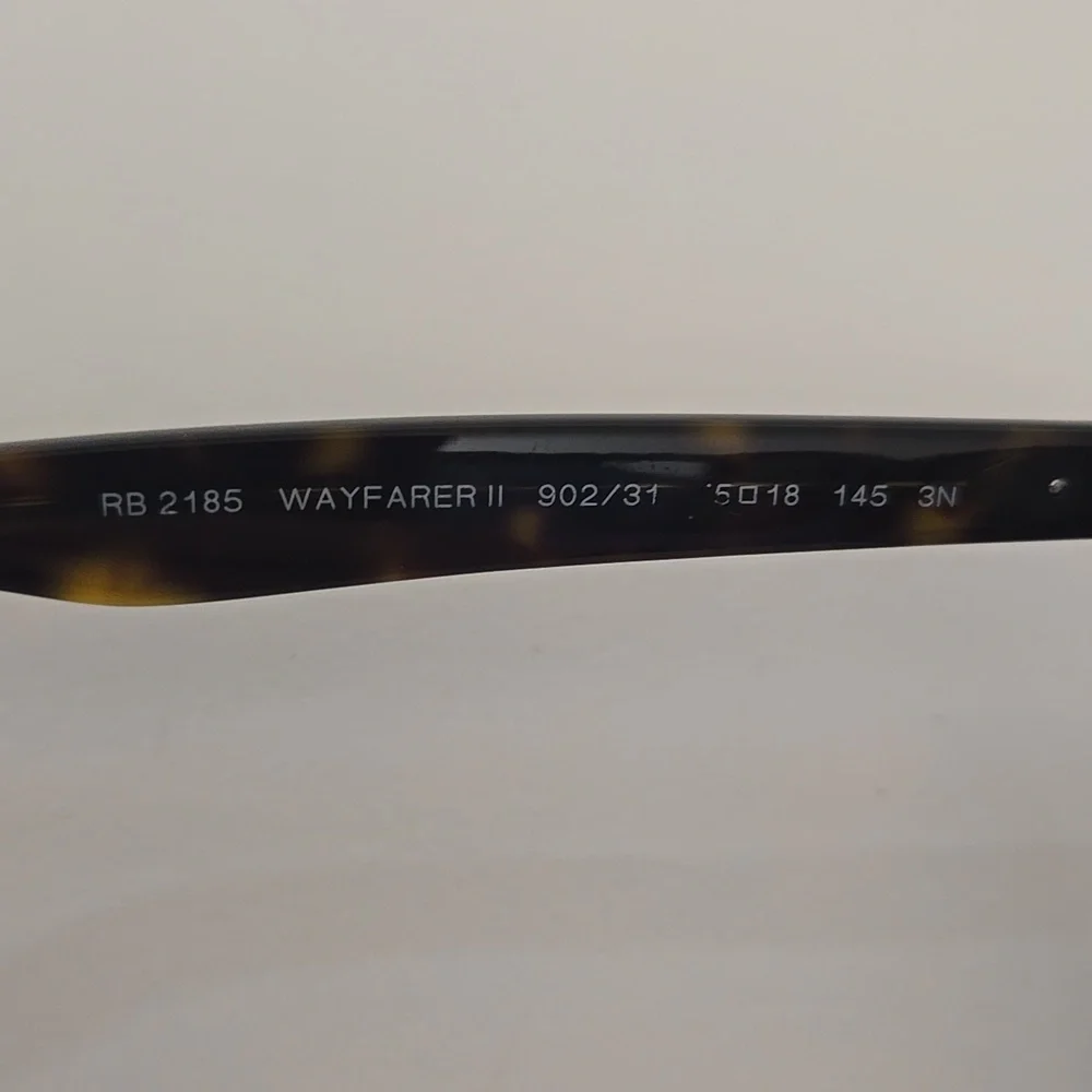 Ray-Ban Wayfarer II Classic RB 2185 902/31 55-18-145 Polished Havana FRAMES ONLY
